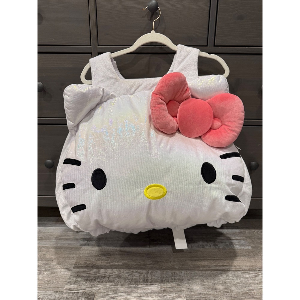 Hello Kitty Plush Character Costume Jazwares Sanrio White Pink One Size NWT